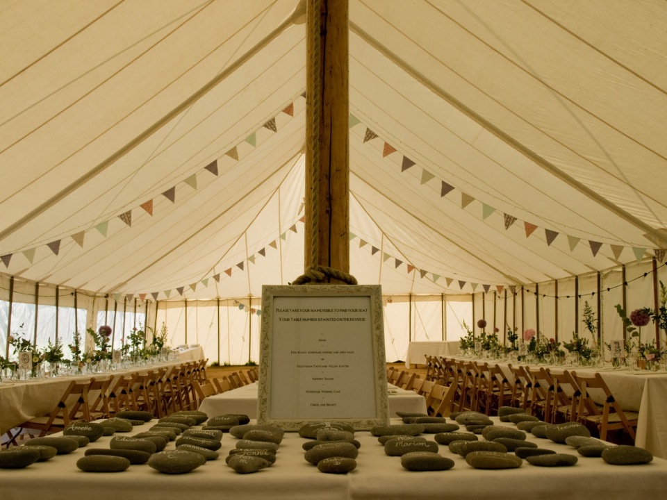 DIY wedding marquee from 